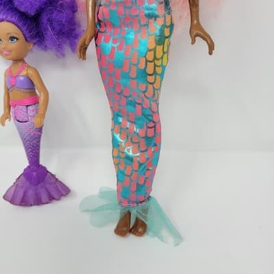 Barbie Chelsea Dreamtopia Purple Mermaid & Hairmazing Mermaid Doll Lot Bundle - Thumbnail 7