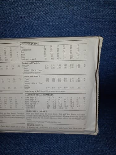 STYLE 2665 Misses Jacket Pants Trousers & Skirt Pattern Sz 8 10 12 14 16 18 New - Thumbnail 4