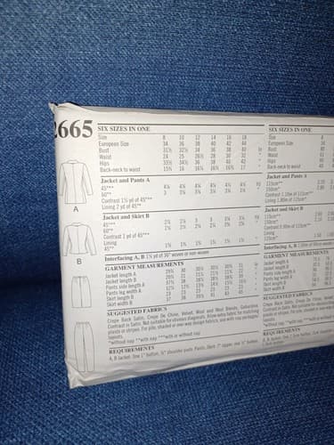 STYLE 2665 Misses Jacket Pants Trousers & Skirt Pattern Sz 8 10 12 14 16 18 New - Thumbnail 3