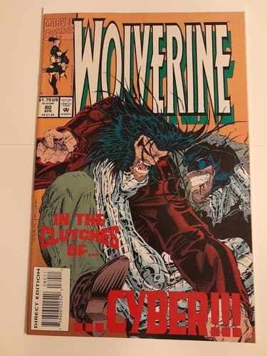 Wolverine # 80 Marvel Comics April 1994 1st Mention X-23 on Test Tube vs Cyber - Image 1