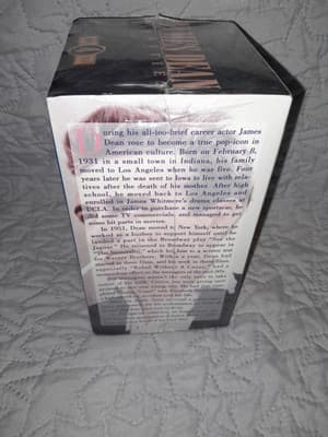 James Dean Rarities 1996 VHS 4 Tape Set Included The James Dean Story New Sealed - Thumbnail 5