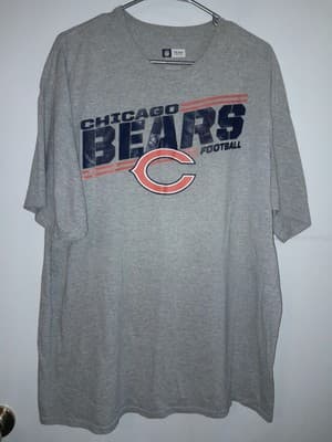 NFL Chicago Bears T-Shirt Mens 2XL Gray Big C Logo Team Apparel Tee - Thumbnail 2