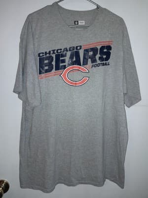NFL Chicago Bears T-Shirt Mens 2XL Gray Big C Logo Team Apparel Tee - Thumbnail 3