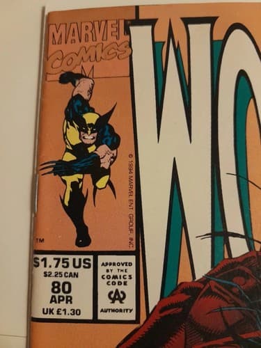 Wolverine # 80 Marvel Comics April 1994 1st Mention X-23 on Test Tube vs Cyber - Thumbnail 2