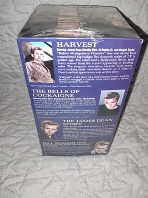 James Dean Rarities 1996 VHS 4 Tape Set Included The James Dean Story New Sealed - Thumbnail 3