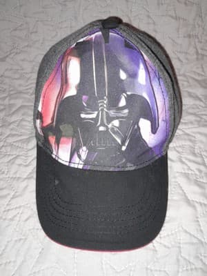 Darth Vader Snapback Cap Hat Black Star Wars S/M - Image 1