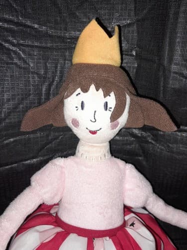 IKEA Nojsig Red White Queen Princess Circus Crown Stuffed Doll 15" Plush Toy Red - Image 1