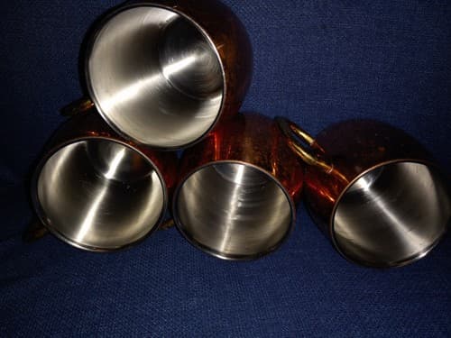 4x Moscow Mule Copper Mugs Cups Set Of Four - Thumbnail 3