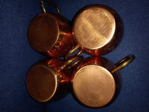 4x Moscow Mule Copper Mugs Cups Set Of Four - Thumbnail 4