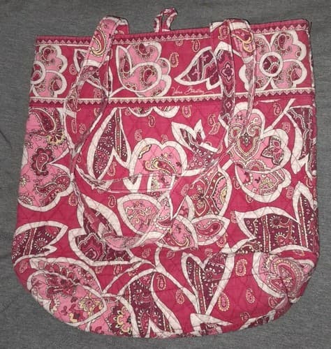 vera bradley tote Button Close Double Handle - Thumbnail 3