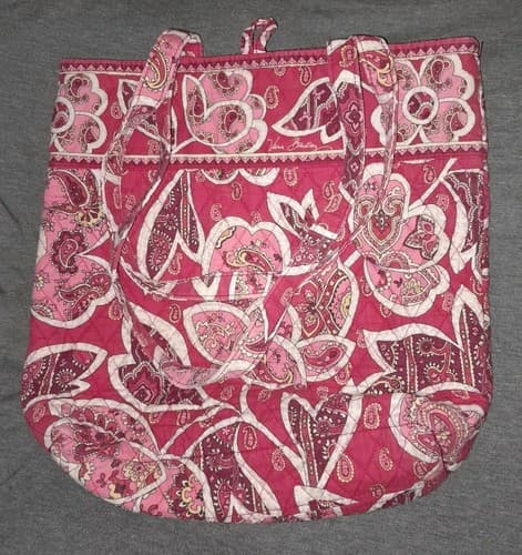 vera bradley tote Button Close Double Handle - Thumbnail 2