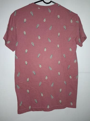🍍 Aeropostale Shirt Mens XS X-Small Rose Short Sleeve Crew Neck Pineapple - Thumbnail 5