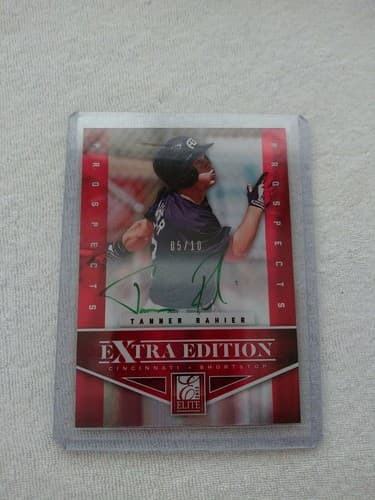 2012 PANINI ELITE Tanner Rahier Baseball Card Autograph 5 of 10 Extra Edition - Thumbnail 2
