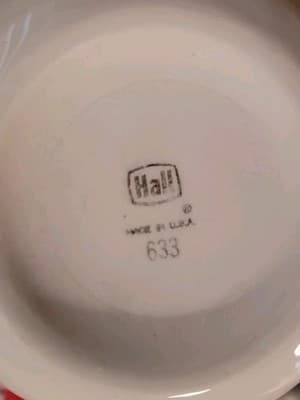 HALL Ceramic Pitcher White Mid Century Modern Creamer USA 633 8in Vintage - Thumbnail 12