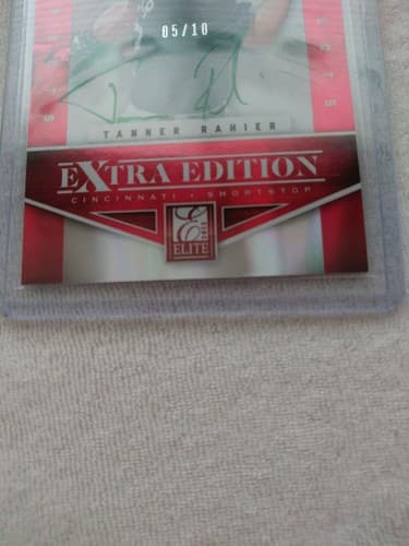 2012 PANINI ELITE Tanner Rahier Baseball Card Autograph 5 of 10 Extra Edition - Thumbnail 4