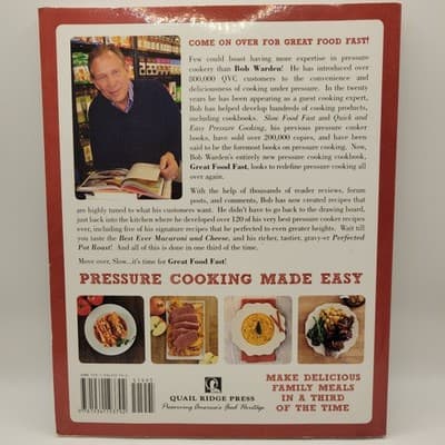 Great Food Fast by Bob Warden Pressure Cooker Cookbook Hardcover - Thumbnail 4