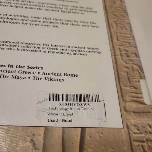 Technology in the Time of Ancient Egypt by Judith Crosher Hardcover Raintree - Thumbnail 5
