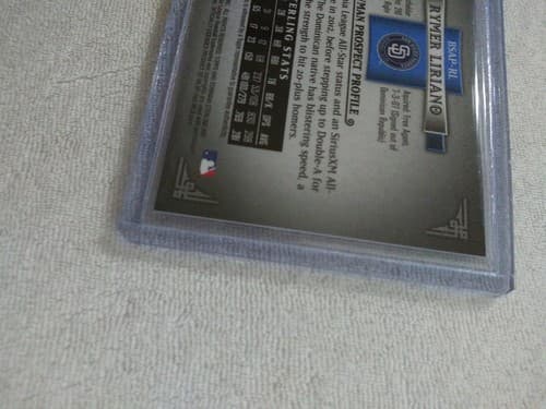 2012 Bowman Sterling RYMER LIRIANO RC Auto #BSAP-RL San Diego Padres Rookie Card - Thumbnail 6