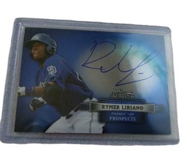 2012 Bowman Sterling RYMER LIRIANO RC Auto #BSAP-RL San Diego Padres Rookie Card - Image 1