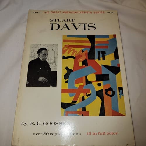 Stuart Davis by E.C. Goossen Great American Artists Series 1960s Art Book - Thumbnail 2