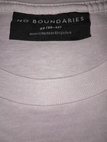 No Boundaries T-Shirt 100% Cotton. Size XS Purple Brand New with Tags - Thumbnail 3