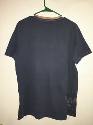 Vintage Tommy Hilfiger 85 Mens Blue T-Shirt Adult Size Large Faded - Thumbnail 6