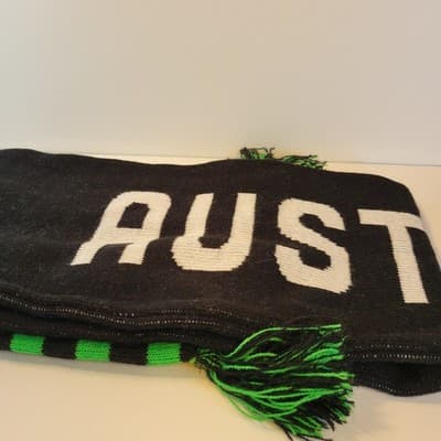 Ltd. Promo Ruffneck Scarf Austin FC MLS Soccer Scarf 54" Black Green Q2 Stadium - Thumbnail 6
