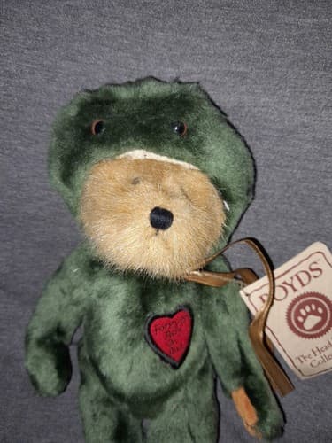Boyd's Bears Plush Frog Bear F.R.O.G. 1988 2003 9.5” Forever Rely On God - Thumbnail 2