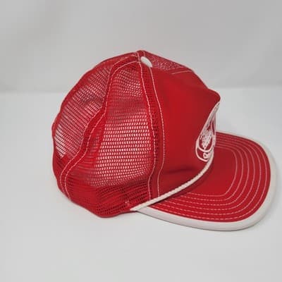 Vintage Big Red Tool Carlsbad NM Oilfield Trucker Hat Mesh Snapback Made Korea - Thumbnail 4