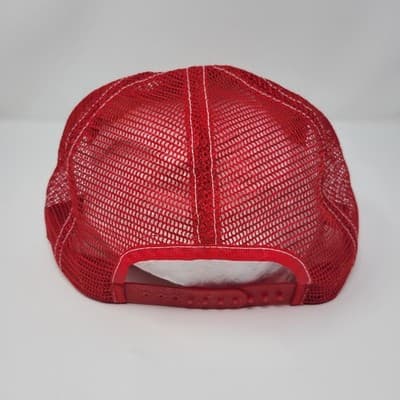 Vintage Big Red Tool Carlsbad NM Oilfield Trucker Hat Mesh Snapback Made Korea - Thumbnail 3