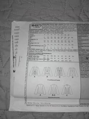 McCall's M4973 AA Woman's Day Collection Women's (14-20) Lined Jacket Pattern UC - Thumbnail 3
