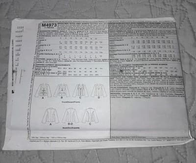 McCall's M4973 AA Woman's Day Collection Women's (14-20) Lined Jacket Pattern UC - Thumbnail 2