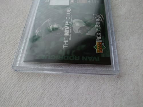 2002 UPPER DECK Piece Of History Ivan Rodriguez MVP Club Jersey Relic #MIR - Thumbnail 3
