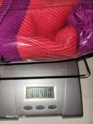 All in Motion Womens OS Pink & Purple Pom Pom Detail Stretch Cuffed Beanie - Thumbnail 8