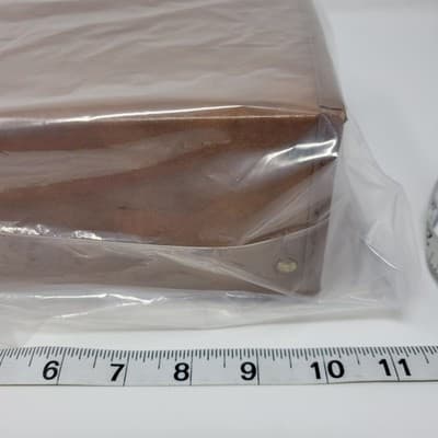 VINTAGE Cassette Tape Storage Case Holds 12 Brown Faux Leather Carry Case - Thumbnail 13