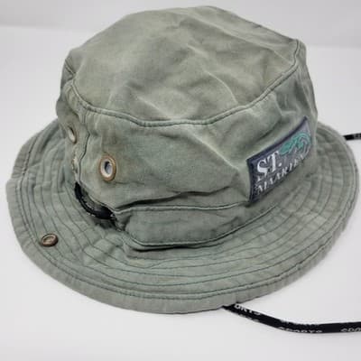 St Maarten Boating Fishing Hat Bucket Style Island Travel Outdoor Green Party - Thumbnail 8