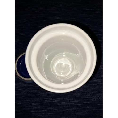 Super Mama Blue Stoneware Travel Mug Tumbler w/ Matching Lid Opalhouse - Thumbnail 5