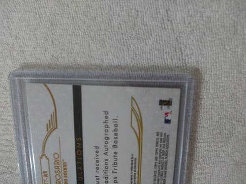 2014 Topps Tribute Traditions Autographs Orange/40 #TT-WR Wilin Rosario Auto - Thumbnail 6