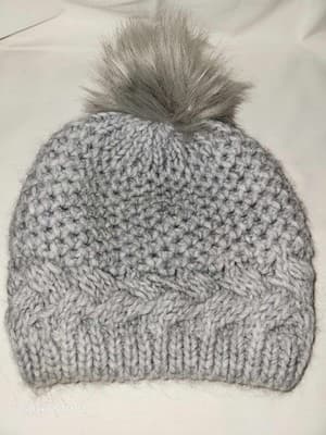 Gelso Bianco Made In Italy Wool Alpaca Synthetic Blend Knit Pom Pom Hat - Thumbnail 4