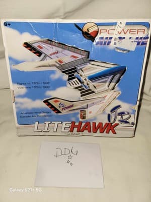 LiteHawk Jr. Power Airplane Glider In Box - Thumbnail 12