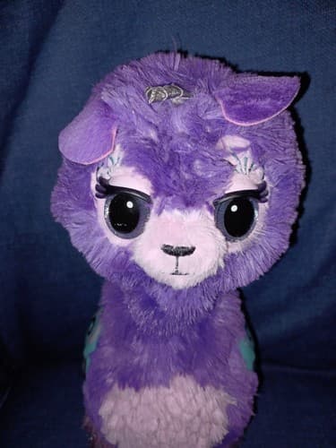 Purple Hatchimals Llamacorn TOY Extend Neck Talking Eye Lights Large 17" - Thumbnail 2