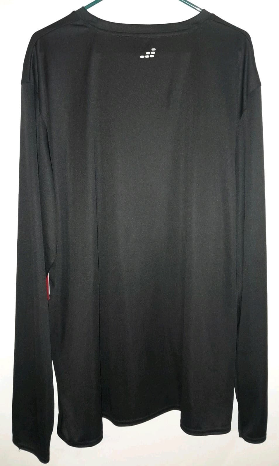 BCG Long Sleeve Activewear T Shirt Men’s 3XL XXXL Black Crewneck Lightweight - Thumbnail 5