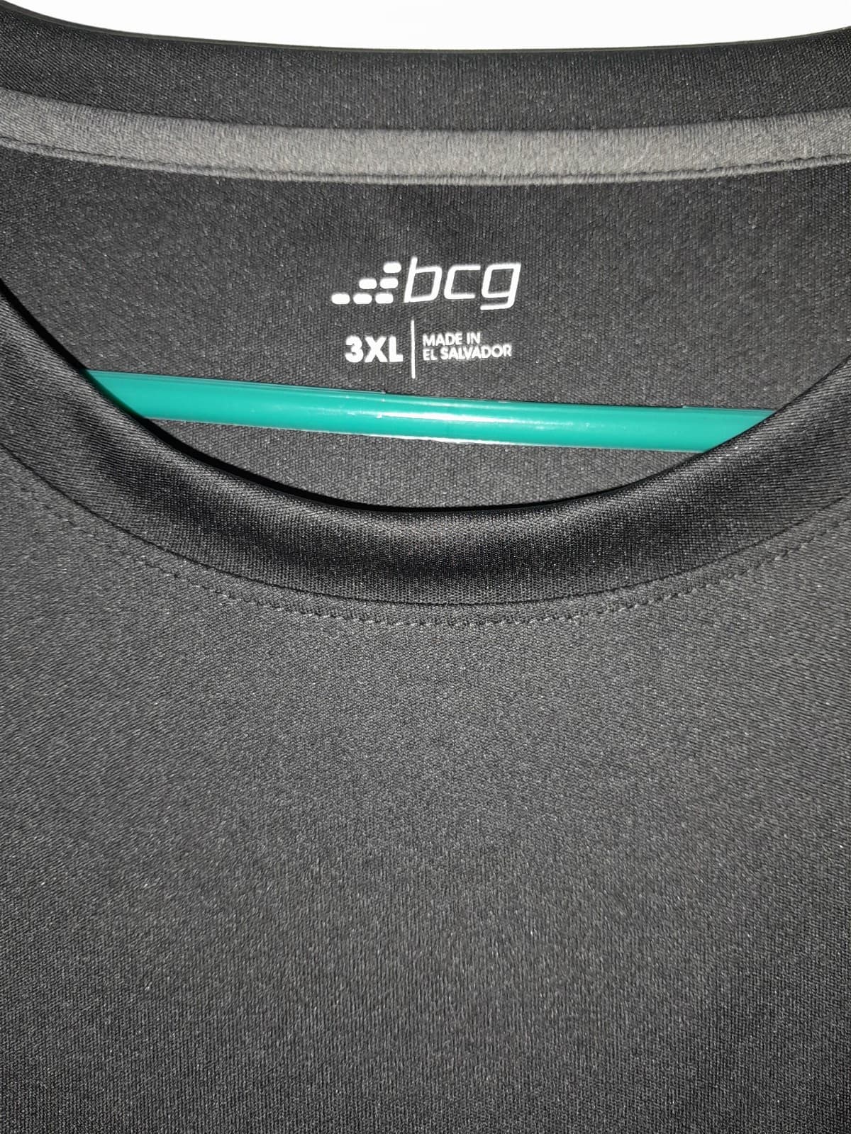 BCG Long Sleeve Activewear T Shirt Men’s 3XL XXXL Black Crewneck Lightweight - Thumbnail 3