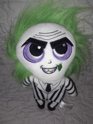 Beetlejuice The Mischievous 7" Plush Phunny Figure Striped Tuxedo Kidrobot - Image 1