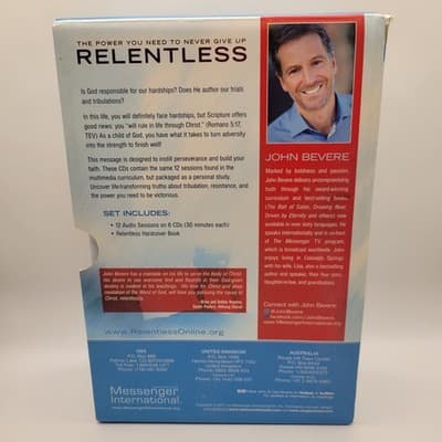 Relentless John Bevere 6 CD Audio Set Only Christian Teaching Messenger Intl - Thumbnail 5