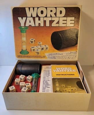 Vtg 1978 Word Yahtzee Game by Milton Bradley Complete Dice Timer Instructions - Thumbnail 3