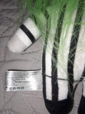 Beetlejuice The Mischievous 7" Plush Phunny Figure Striped Tuxedo Kidrobot - Thumbnail 4