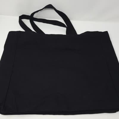 Donald J Pliner Newport Black Tote Bag Reusable Shopping Carry Bag - Thumbnail 3