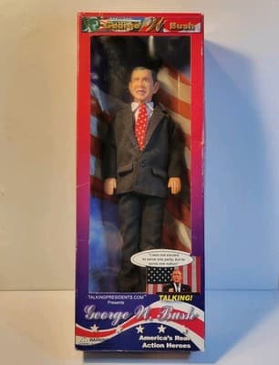 Talking Presidents Doll George W Bush America's Real Action Heroes - Image 1