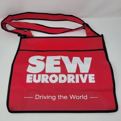 SEW EURODRIVE Reusable Tote Bag Red Black Recyclable Grocery Shopping Bag - Image 1
